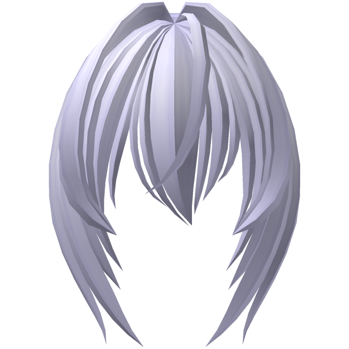 long moe bangs with hair vents in pastel purple