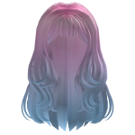 Y2K Wavy Hair Pink to Blue