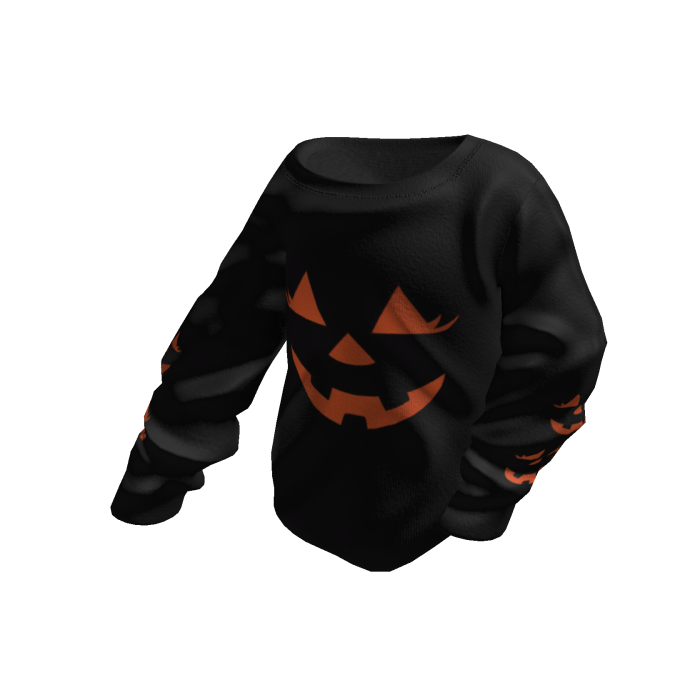 Black Pumpkin Halloween Asymmetric Off-Shoulder