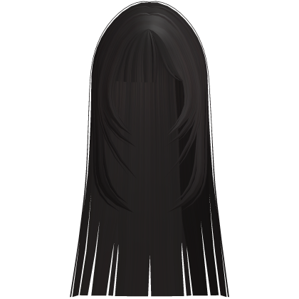 Pretty Straight Long Hime Hair in Brown Roblox item