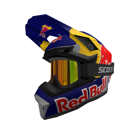 Clean RedBull Motorcross Helmet