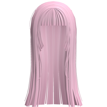 ♡: pretty doll straight long hime in light pink Roblox item