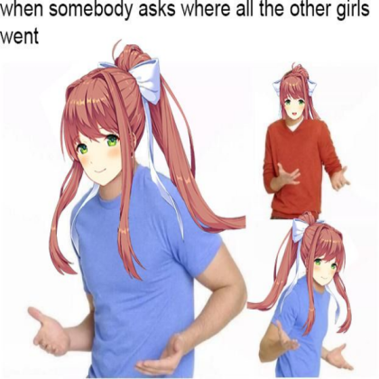 Monika Meme Roblox decal
