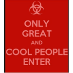 Only cool people..!