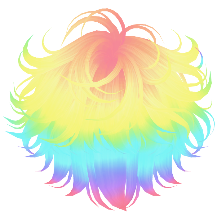Wispy Spikey Boy Swirls Rainbow V2