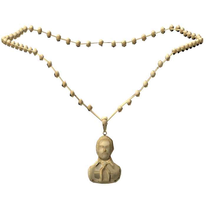 Golden San Malverde Chain