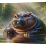 funny hippo