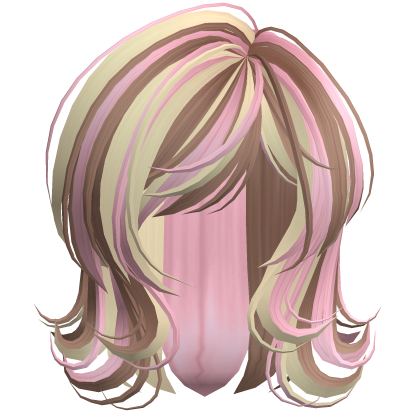 Scene 2000s Darling Wolfcut Neapolitan Roblox item
