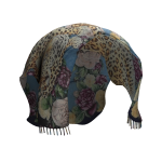 Vintage Floral Leopard Headscarf