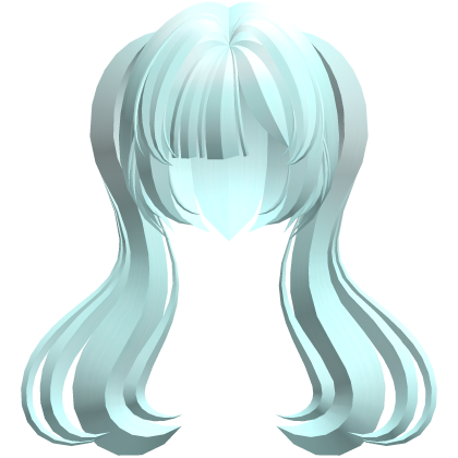 moe thick long fluffy ponytails teal