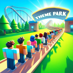 🎡🎢 Theme Park Line Simulator