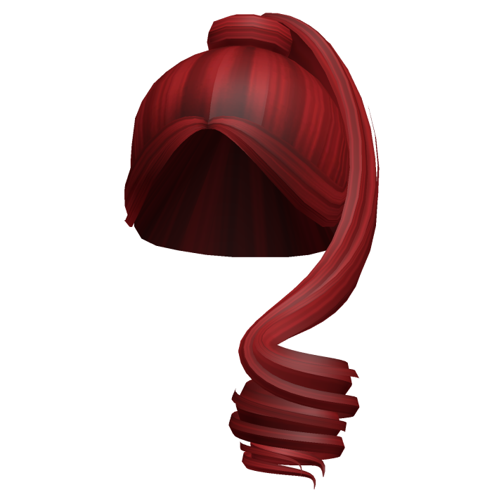 -',ৎ Curly High Popstar Ponytail in Red