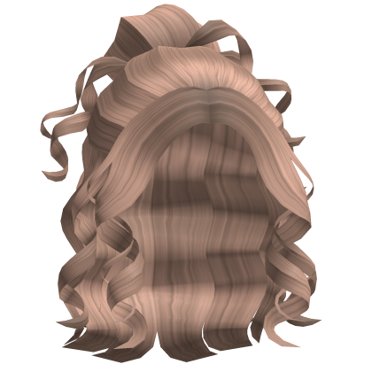 Curly Short Half Up Half Down (Milktea) Roblox item
