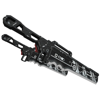 White Dual Waist Mecha Machetes Roblox item
