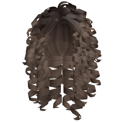 Cute Curly Hair v2 (Brown) Roblox item