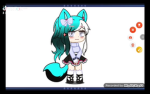 Cute anime cat girl fun