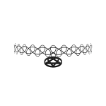 ♡ | heartagram choker