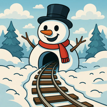 Cart Ride into snow man☃️