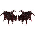 Crimson Wraithveil Wings