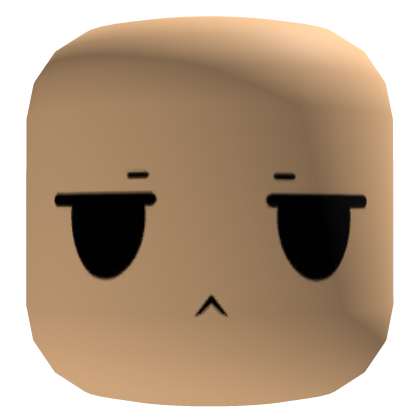 Light Skin Simple Bored Face Roblox item