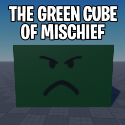 green cube of hidden mischief
