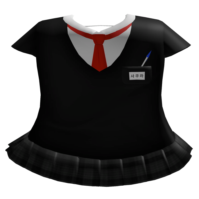 Black Emo Moe School Uniform