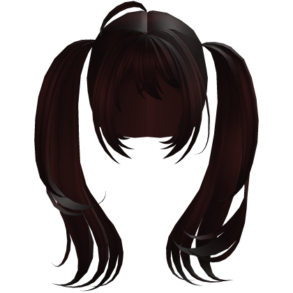 Dark red Big long anime tails egirl cute kawaii