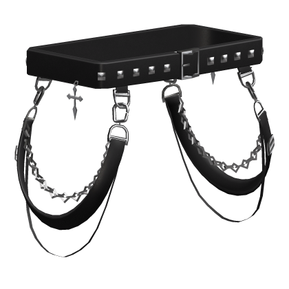 1.0 Waist Straps Suspender Techwear Belt Spike Emo