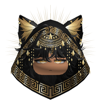 Egyptian Boy w/ Divine Gold Black Hood
