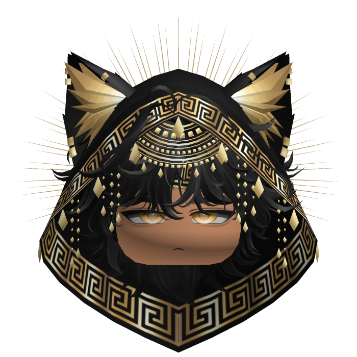 Egyptian Boy w/ Divine Gold Black Hood