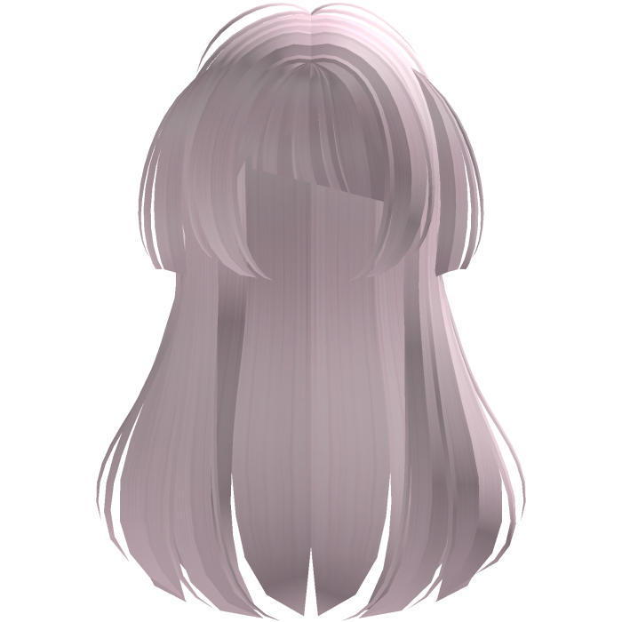 Light Pink Long Doll Hair with Mini Pigtails