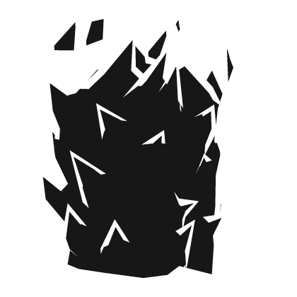 White Outline Flaming Left Arm