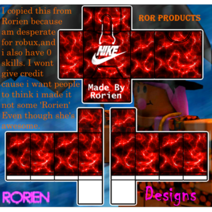 🔥AMAZING🔥 RED LASER NIKE HOODIE Roblox decal