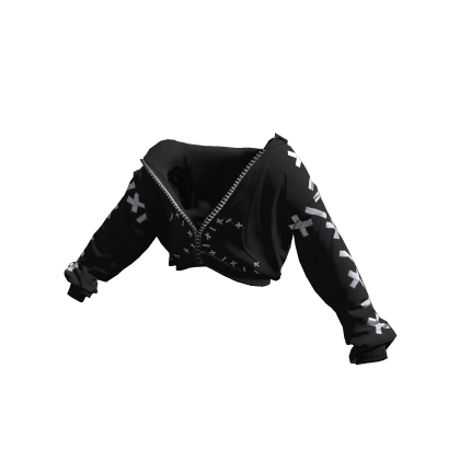 Crop Off Shoulder Jacket Monochrome