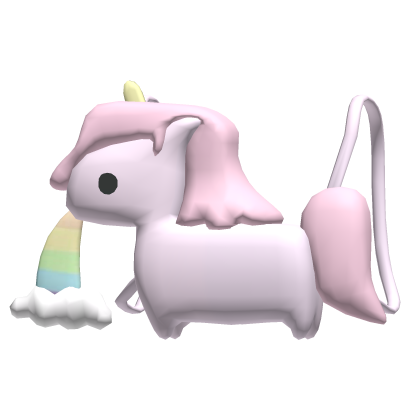 ♡ 3.0 pastel rainbow unicorn rain bleh backpack  Roblox item