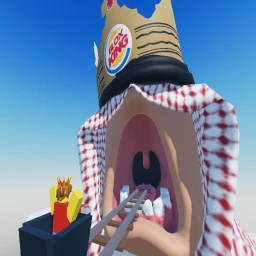 ride a cart through some big people icon