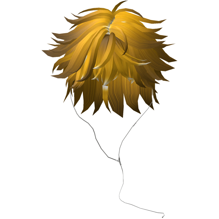 Y2K emo boy with headphones, yellow hair