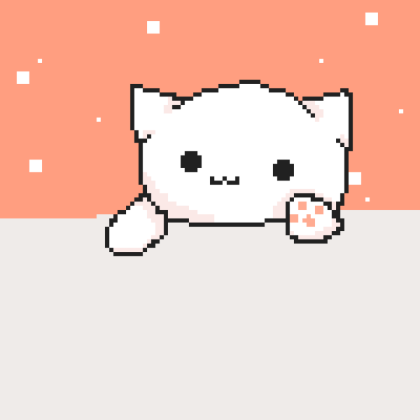 Bongo Cat Pixel Art Roblox decal