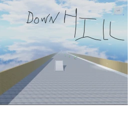 Down hill map icon
