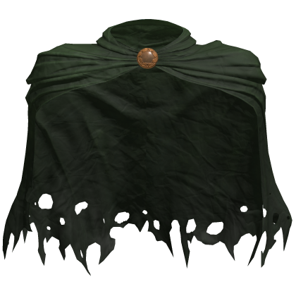 Worn Distressed Green Paladin Cloak