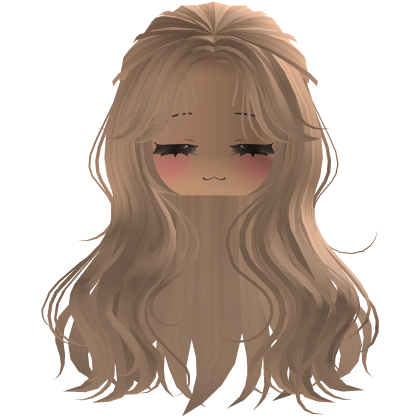 cute y2k fluffy beautiful pretty hair (Blonde) Roblox item