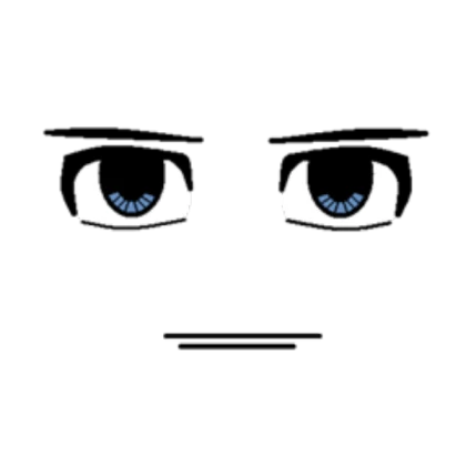 Blue-eyed anime face