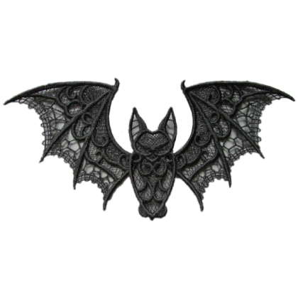 TB PNG Y2K Bat Lace Black Dollie Vamp Witch Gothic Roblox decal