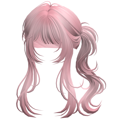 Messy Vamp Cyber Wolfcut Ponytail Pink Roblox item