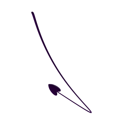 Purple Heart Devil Tail