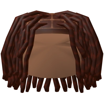 Curly Twistout Dreads Hairstyle in Red Roblox item thumbnail