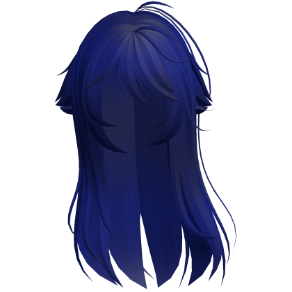 Blue Shy Moe Cat Girl Windy Whispy Hair