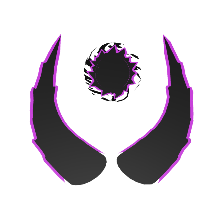 Cartoony BlackHole Horns Purple