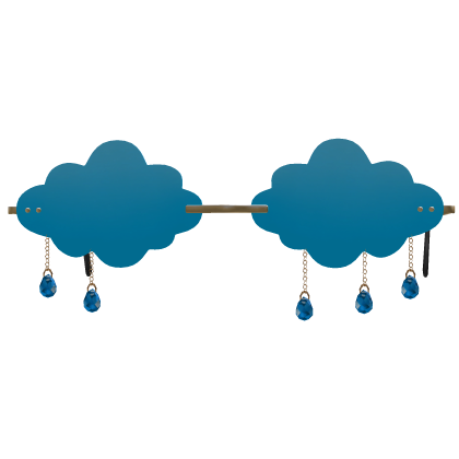 (1.0) Blue Cloud Glasses Luxury Roblox item