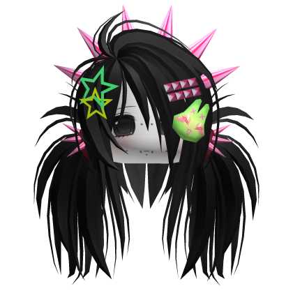 Black Hair Scene Roblox item